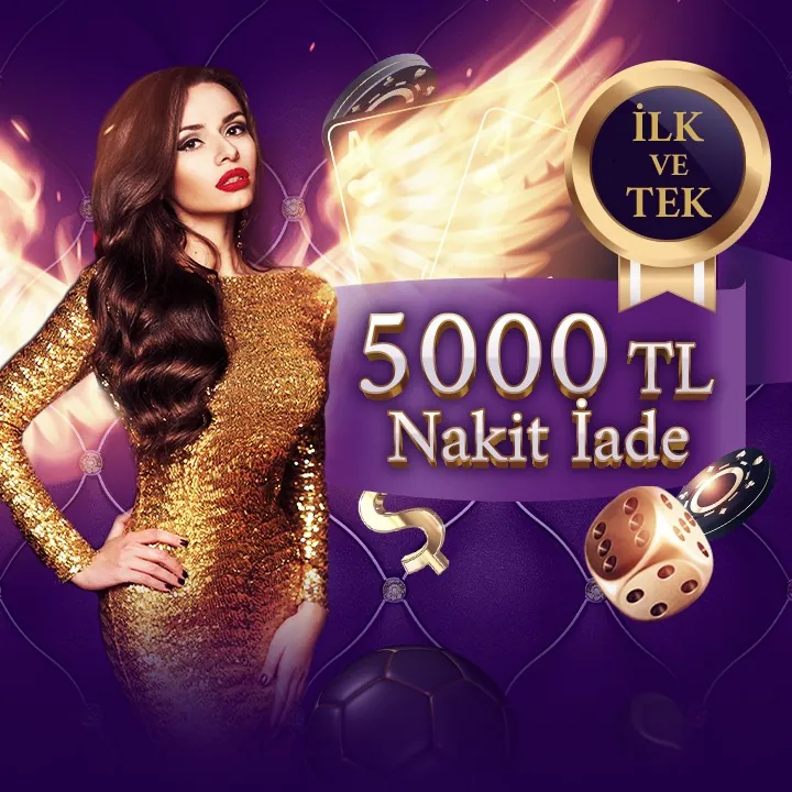 Discount Casino kampanya görseli: İLK VE TEK 5000 TL Nakit İade